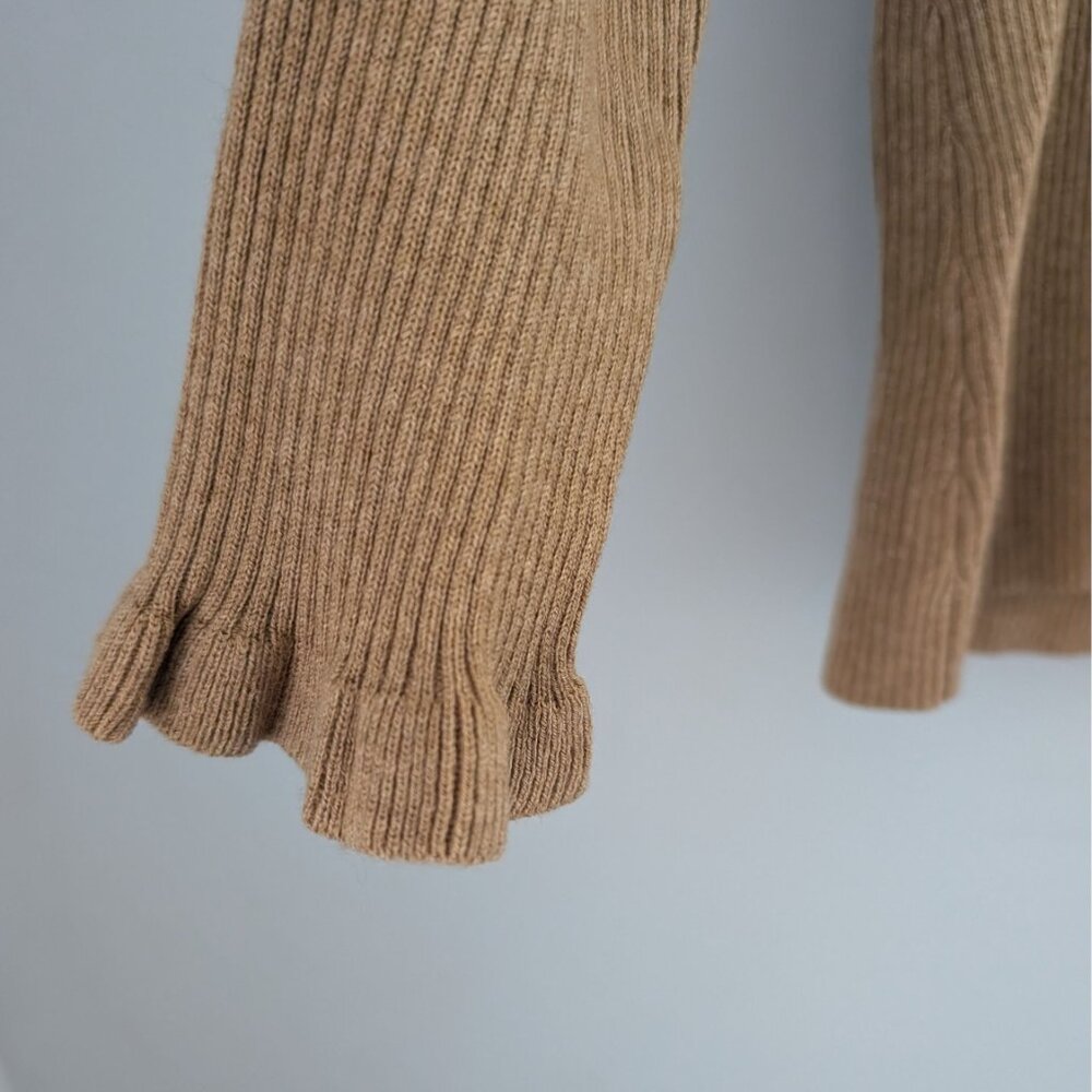 SEZANE Soizic sweater, merino wool/cotton mix, camel, size M, NWT - Picture 9 of 10